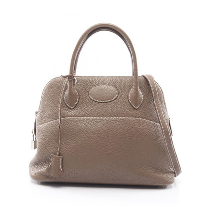 Hermes Handbag Tall 31 2-Way Etoupe Leather