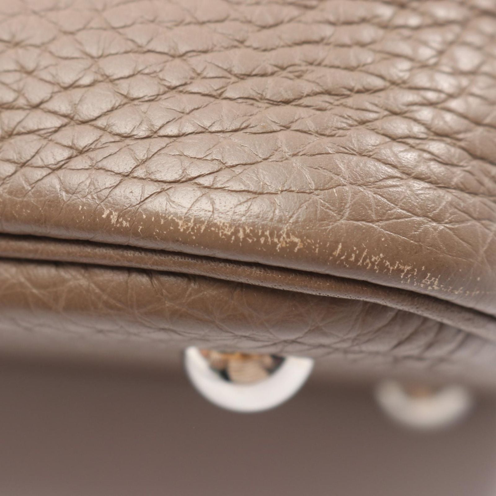 Hermes Handbag Tall 31 2-Way Etoupe Leather — view 6