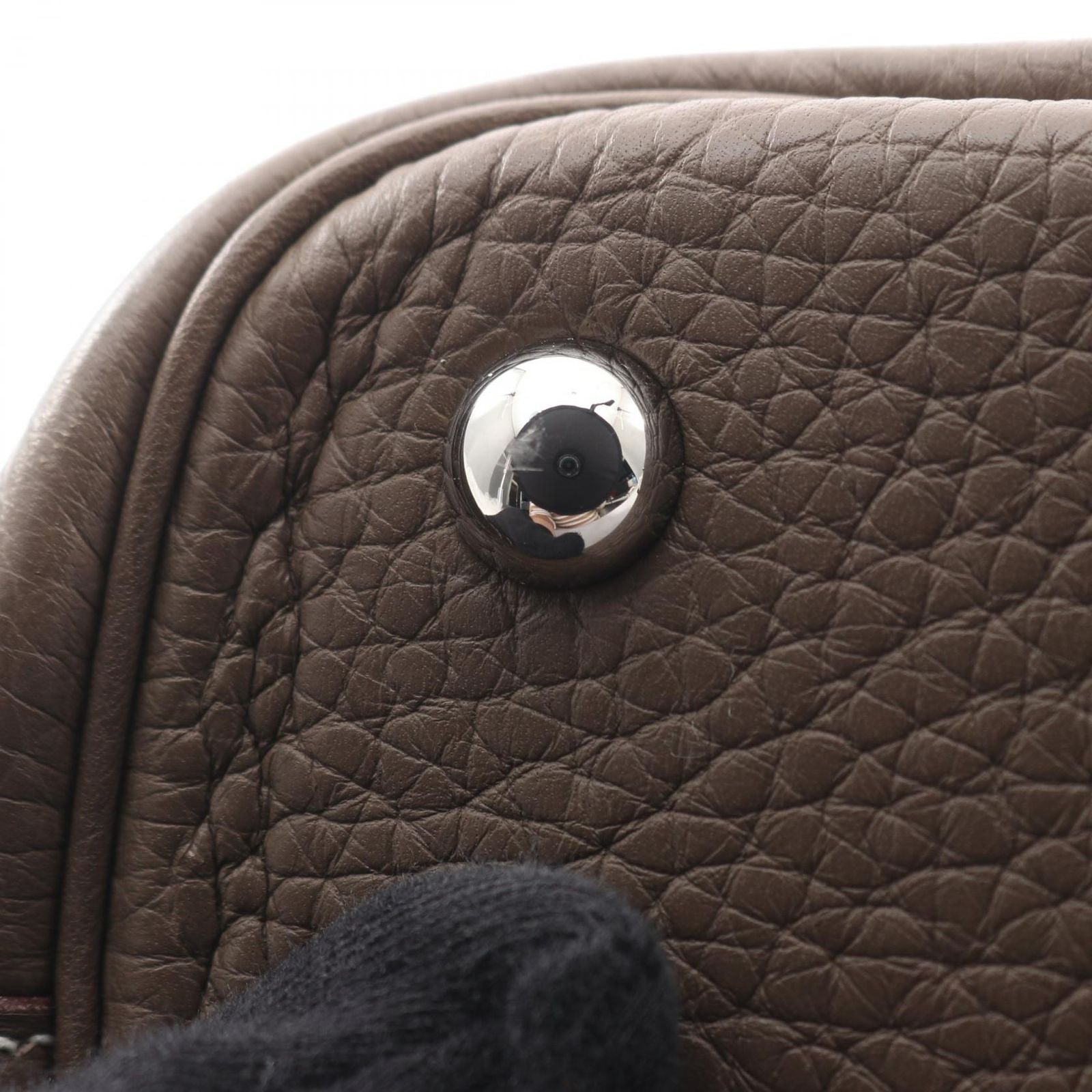 Hermes Handbag Tall 31 2-Way Etoupe Leather — view 8