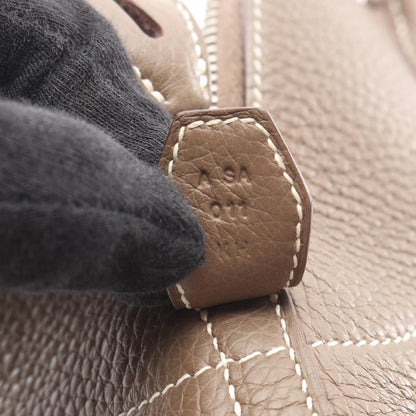 Hermes Handbag Tall 31 2-Way Etoupe Leather — view 4