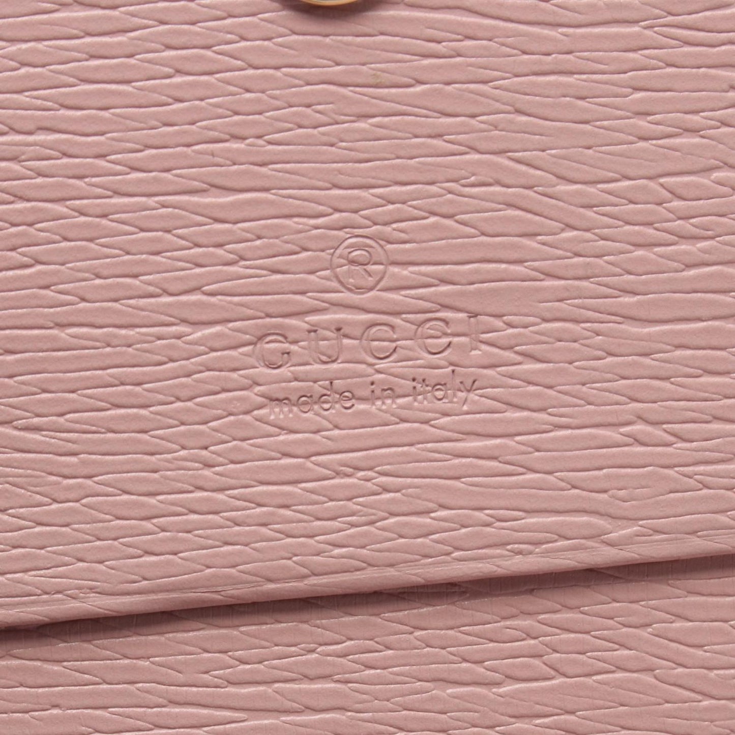 Gucci Bifold Wallet Script Mini Light Pink Leather — view 5