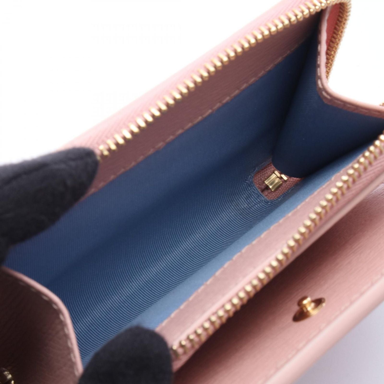 Gucci Bifold Wallet Script Mini Light Pink Leather — view 4
