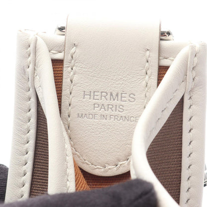 Hermes Shoulder Bag Neo Evelyne PM Etoupe Dune Gripere Canvas Leather Neo — view 4