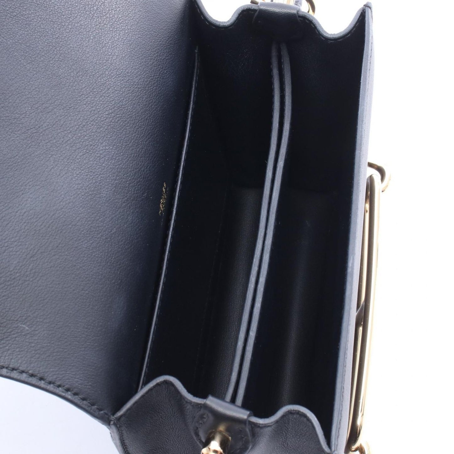 Hermes Shoulder Bag Roulis Mini Black Leather Calfskin — view 3