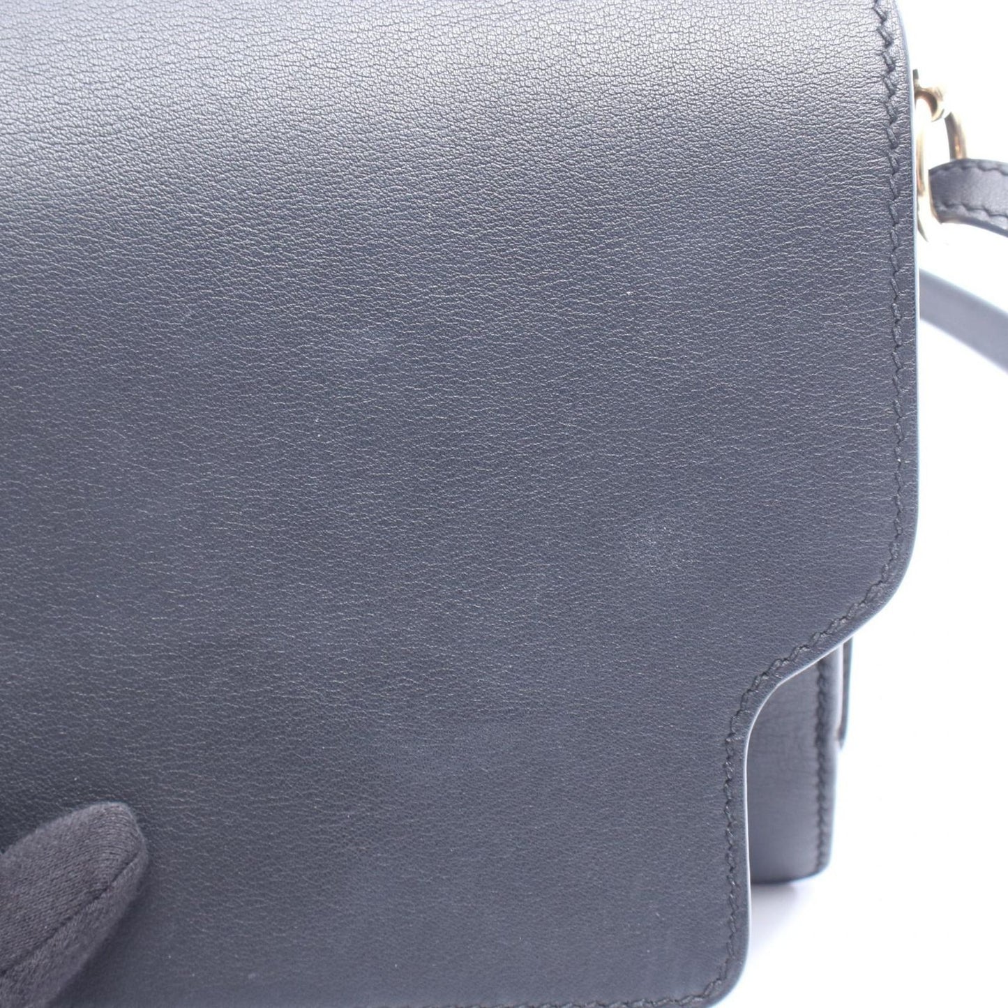 Hermes Shoulder Bag Roulis Mini Black Leather Calfskin — view 6