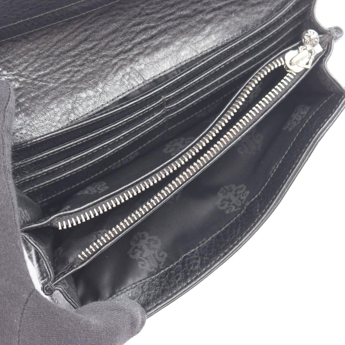 Chrome Hearts Bifold Wallet Judy Cross Button Leather — view 3