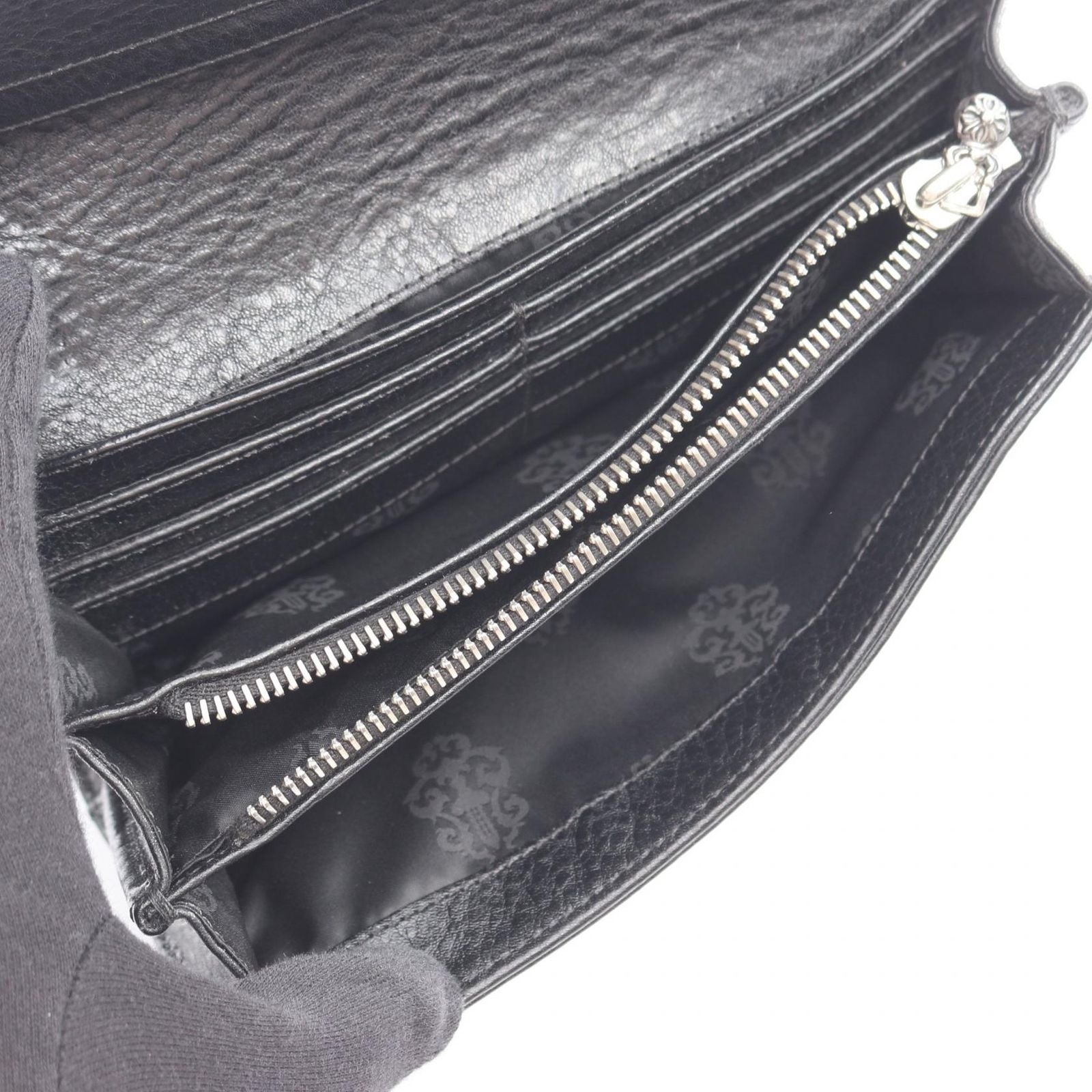 Chrome Hearts Bifold Wallet Judy Cross Button Leather — view 3