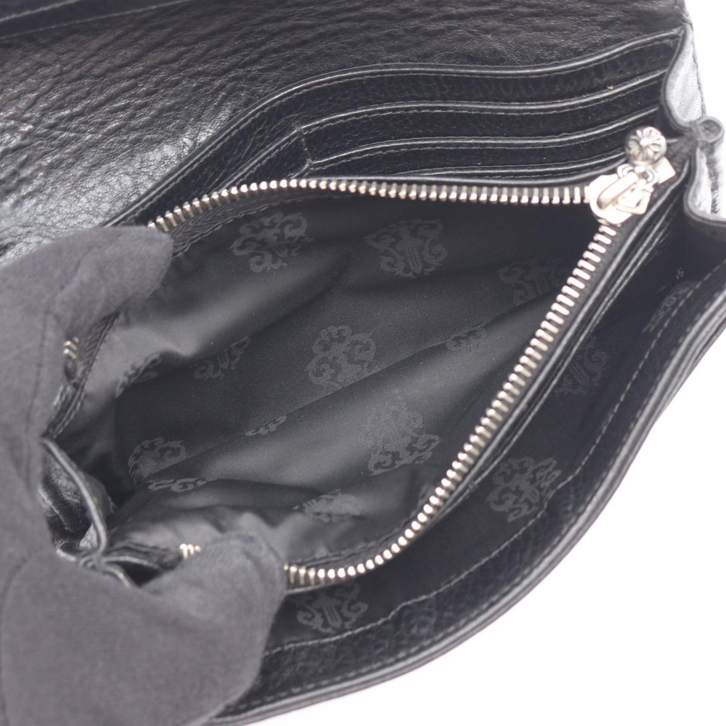 Chrome Hearts Bifold Wallet Judy Cross Button Leather — view 4