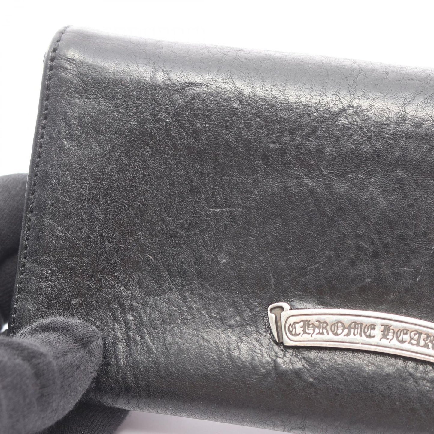 Chrome Hearts Bifold Wallet Judy Cross Button Leather — view 7