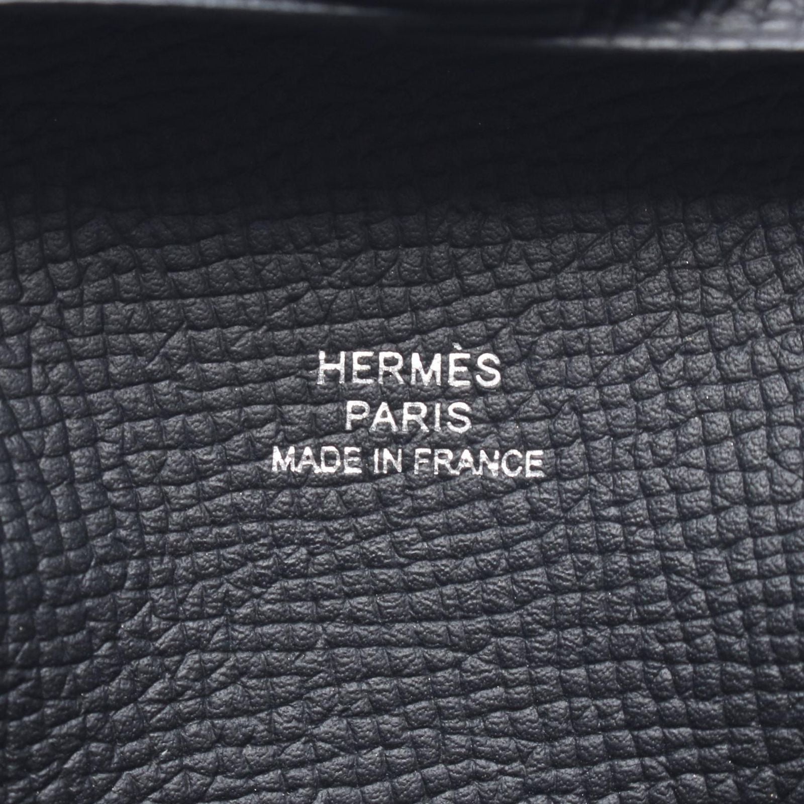 Hermes Coin Case Bastia Black Leather — view 4