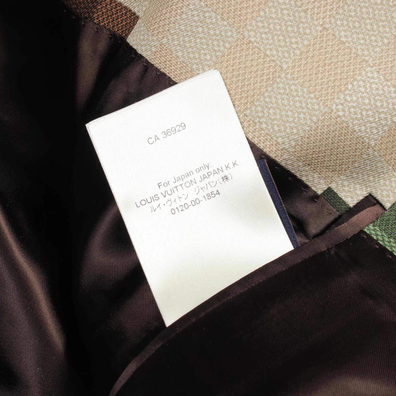 Louis Vuitton Tailored Jacket Damoflage Beige — view 4