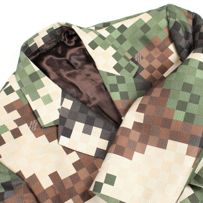 Louis Vuitton Tailored Jacket Damoflage Beige — view 9