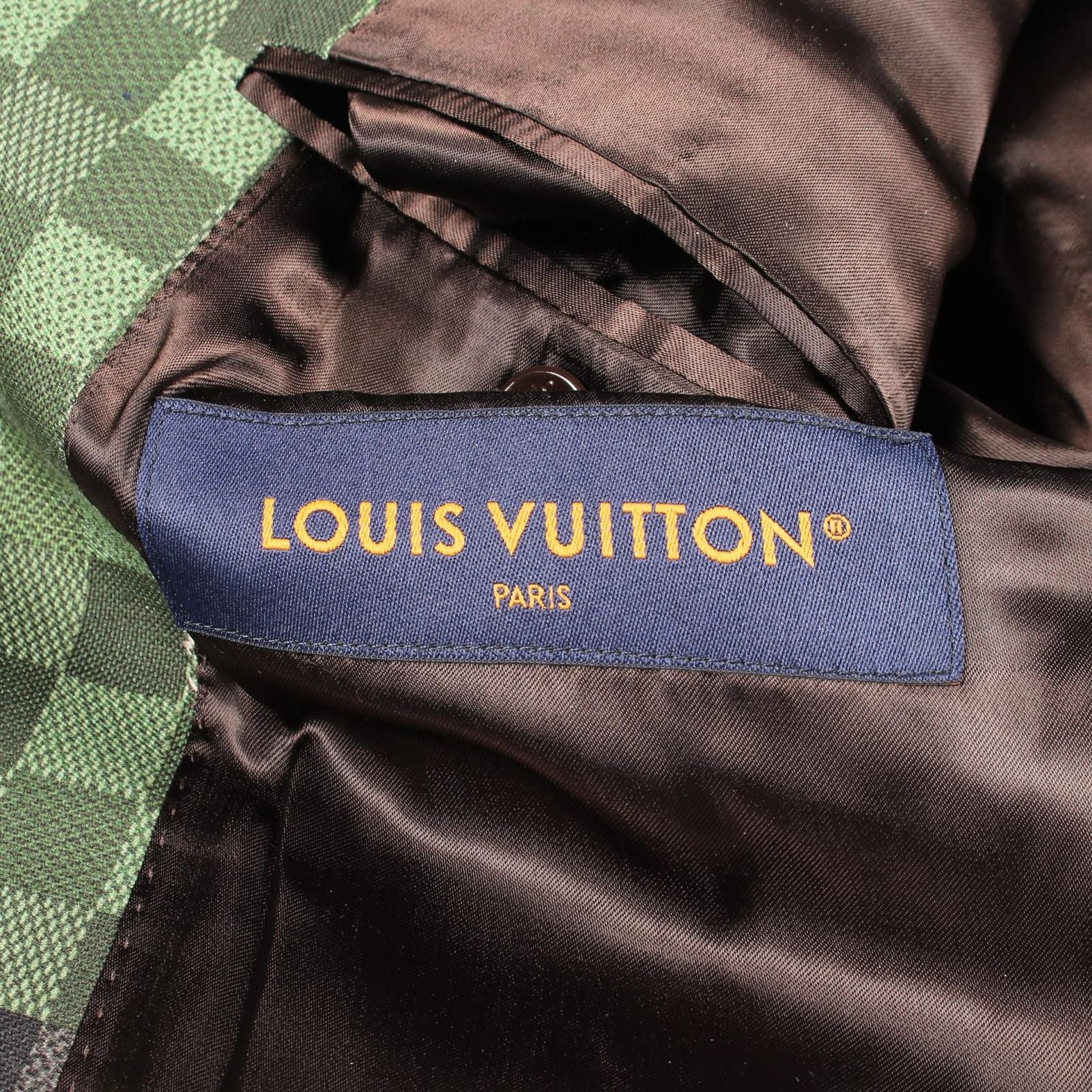Louis Vuitton Tailored Jacket Damoflage Beige — view 3