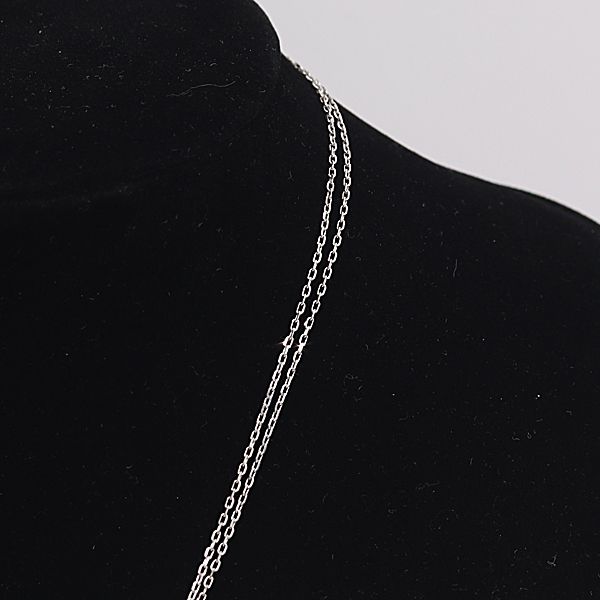 Cartier Love Three Hoop Diamond Necklace 18k White Gold Wg Ako Mst Abc — view 2