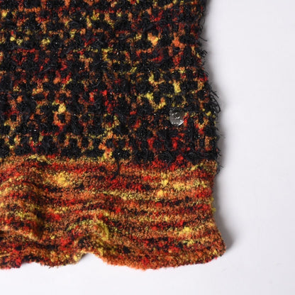 Chanel V-neck Knit Sweater CC Logo Multicolor Wool — view 3
