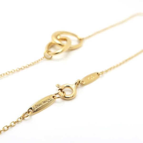 Tiffany & Co Double Necklace 18k 750 Yellow Gold Peretti Polished — view 5
