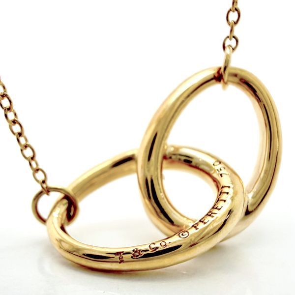 Tiffany & Co Double Necklace 18k 750 Yellow Gold Peretti Polished — view 8