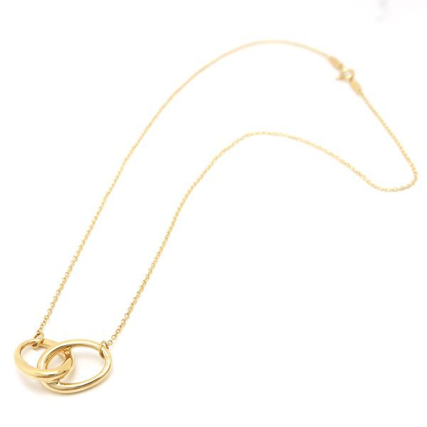 Tiffany & Co Double Necklace 18k 750 Yellow Gold Peretti Polished — view 3