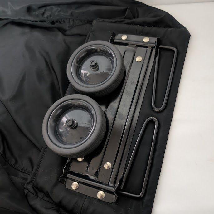 Prada Foldable Travel Bag Suitcase Nylon Tessuto Black 2 Wheels — view 5