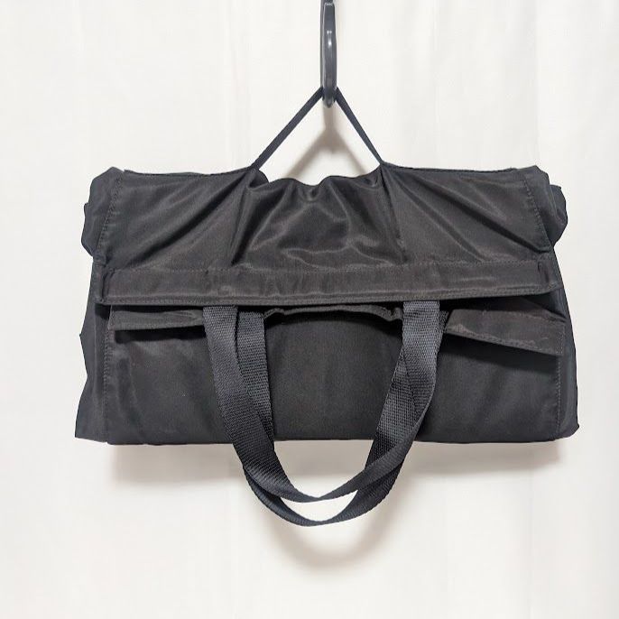 Prada Foldable Travel Bag Suitcase Nylon Tessuto Black 2 Wheels — view 6