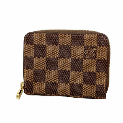 Louis Vuitton Coin Case Damier Zippy Purse Ebene