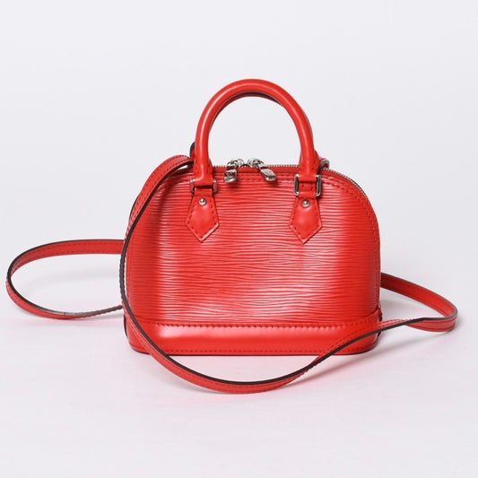 Louis Vuitton Nano Alma Shoulder Bag Epi Leather Castilian