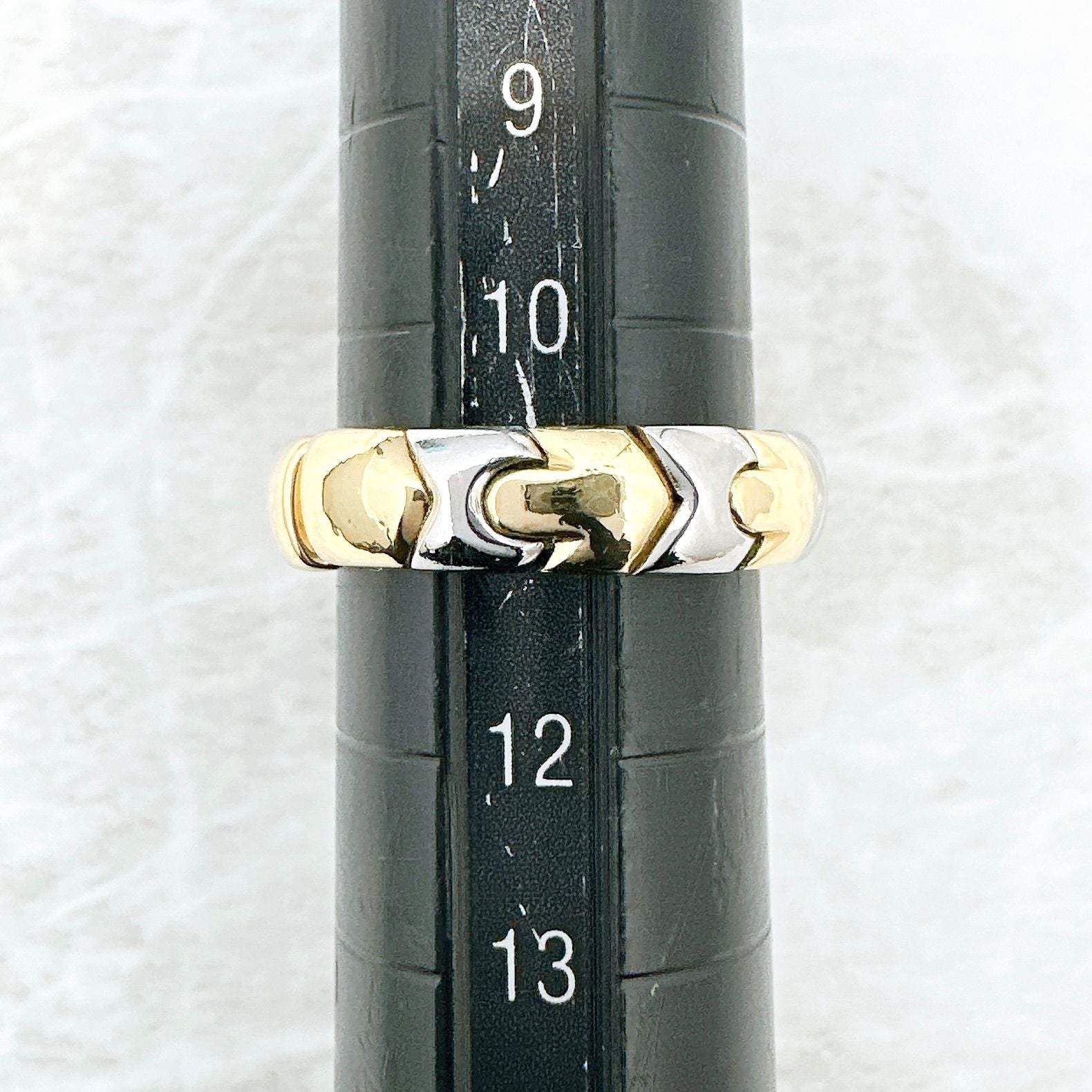 Bvlgari Albeare Yellow Gold Stainless Steel Ring — view 6