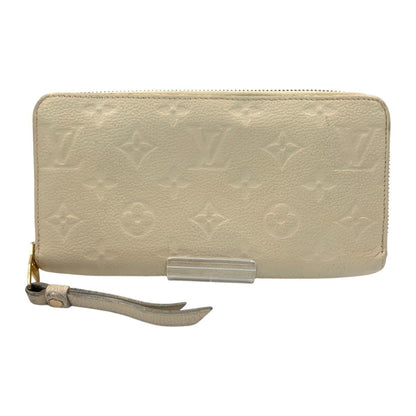 Louis Vuitton Monogram Empreinte Zippy Wallet Zipper White
