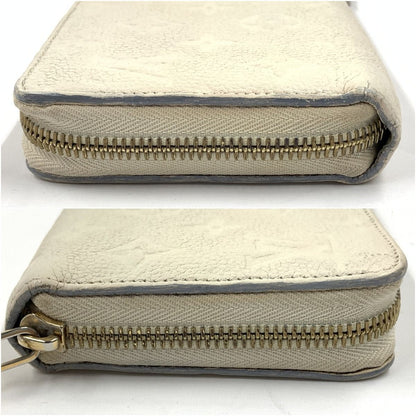 Louis Vuitton Monogram Empreinte Zippy Wallet Zipper White — view 5