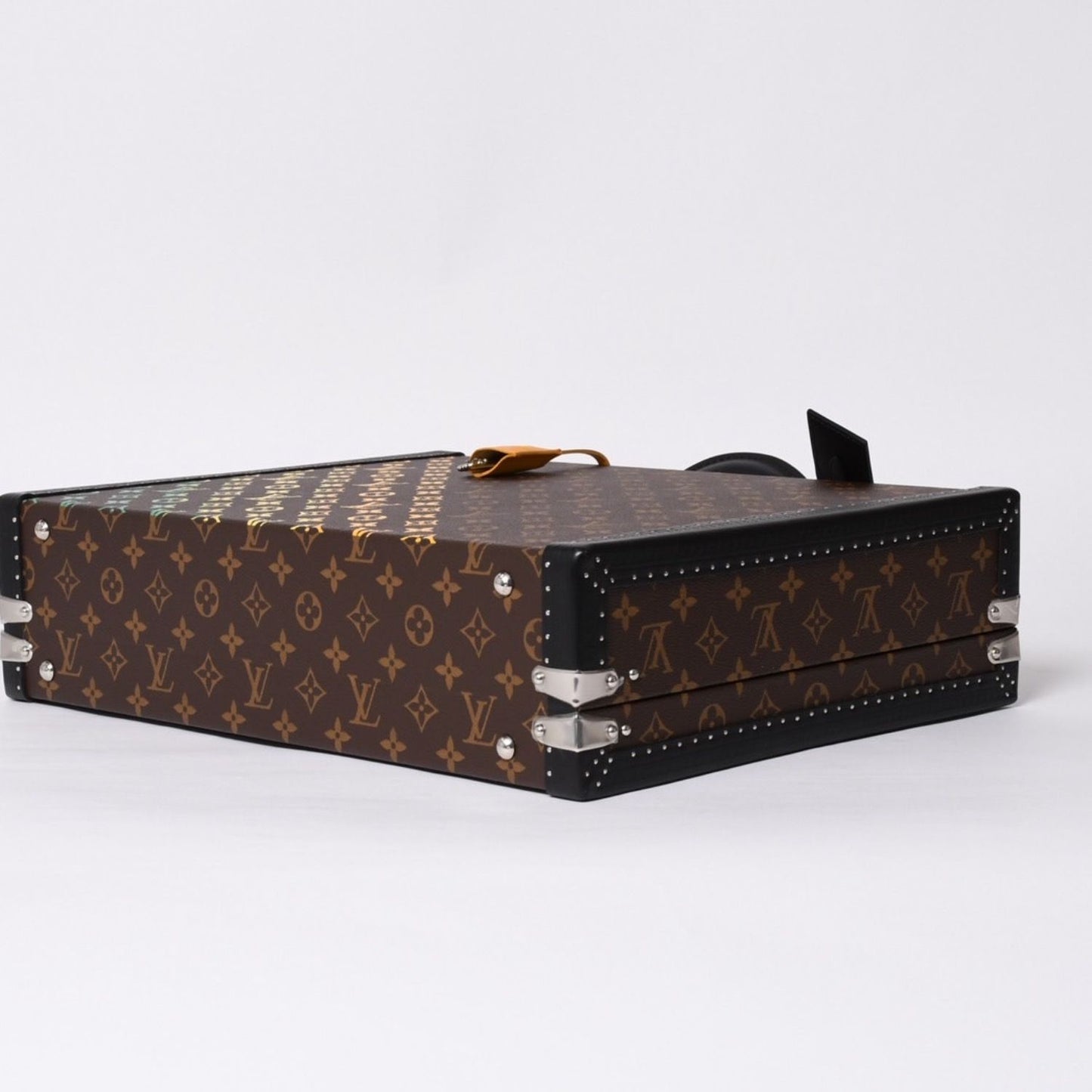 Louis Vuitton Special Order Trunk Case 45 President Monogram Illusion Brown — view 5