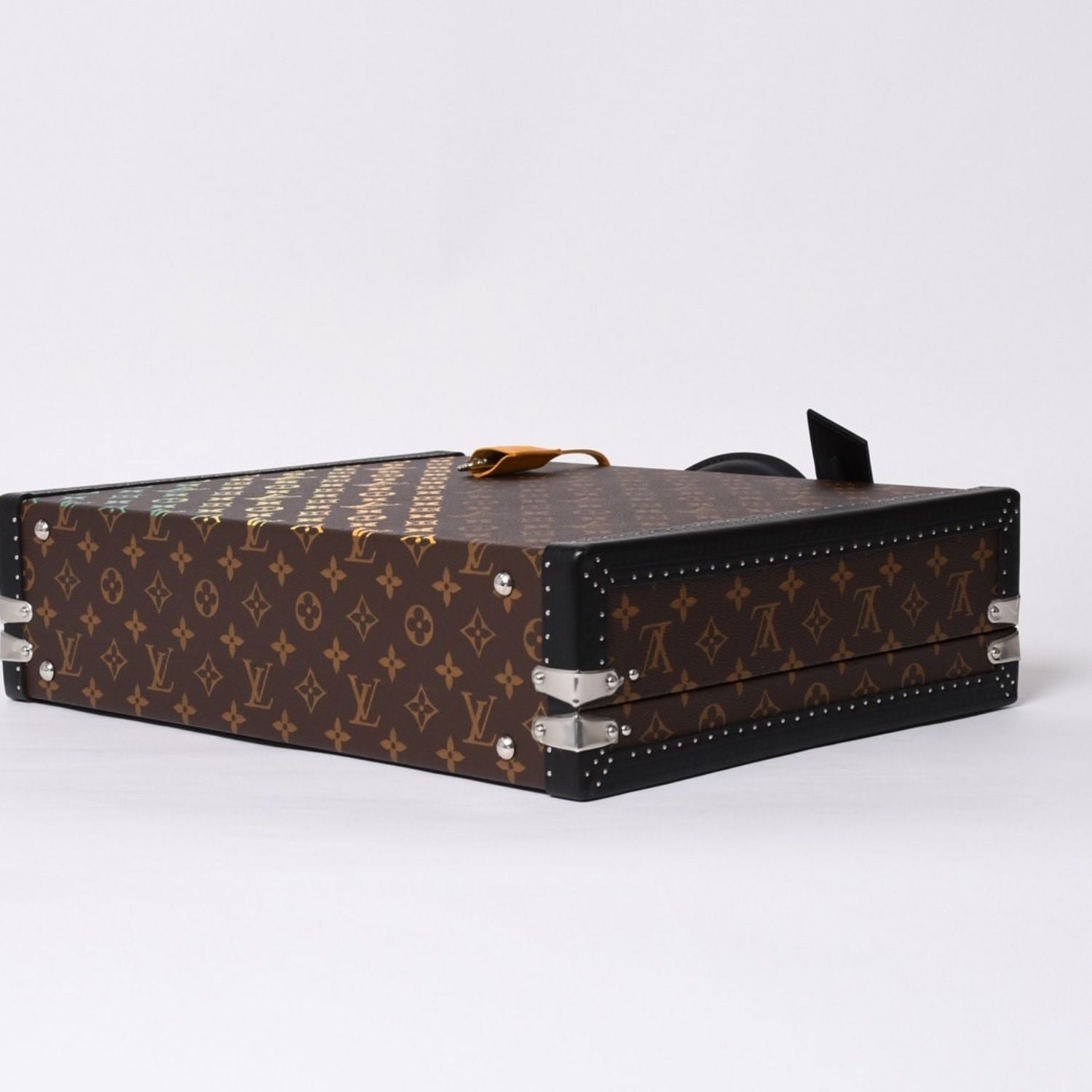 Louis Vuitton Special Order Trunk Case 45 President Monogram Illusion Brown — view 5