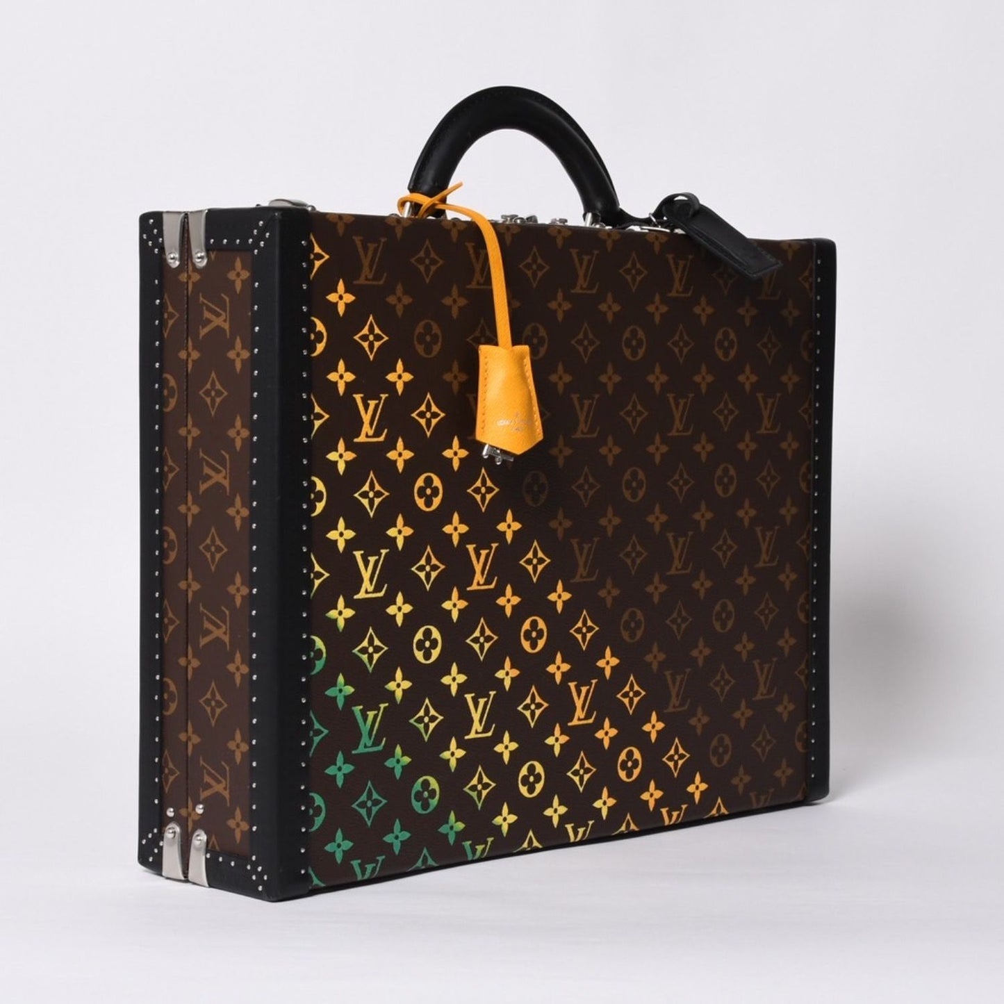 Louis Vuitton Special Order Trunk Case 45 President Monogram Illusion Brown — view 3