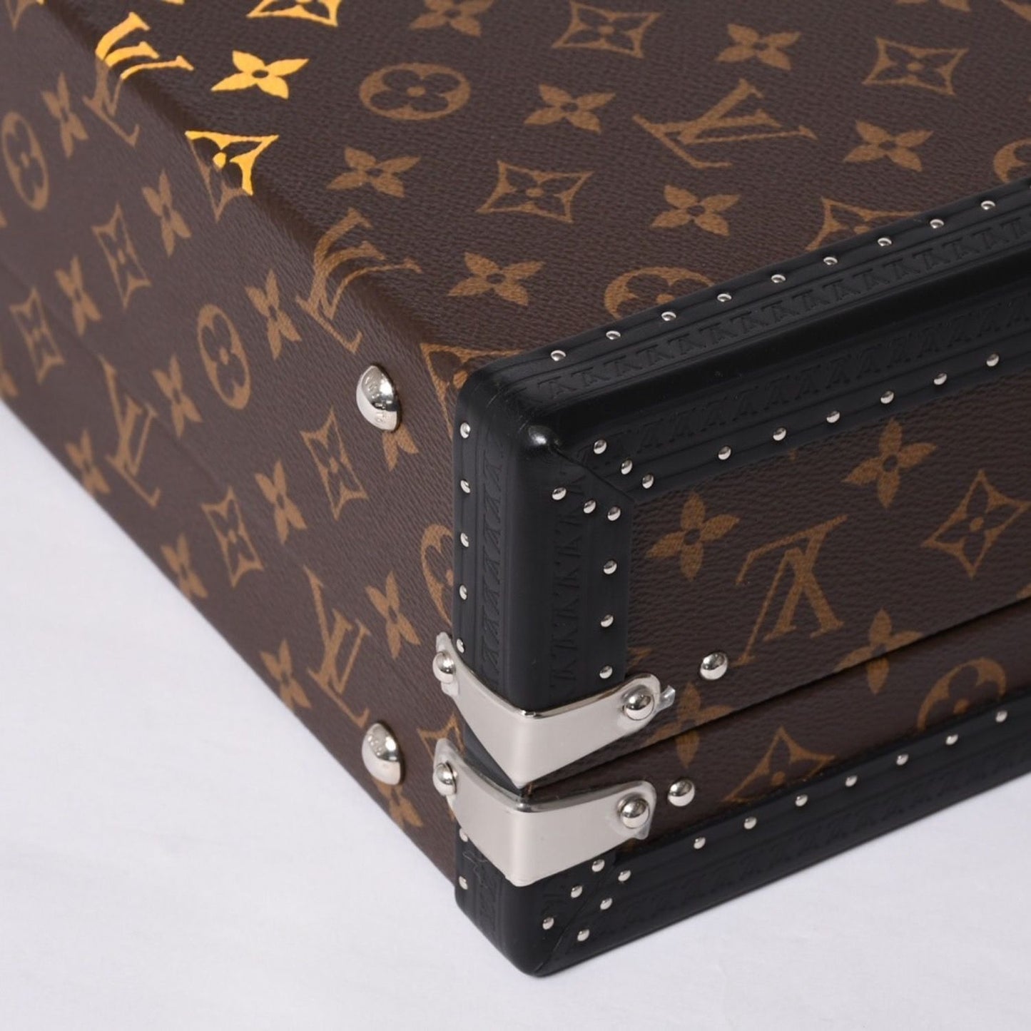 Louis Vuitton Special Order Trunk Case 45 President Monogram Illusion Brown — view 6