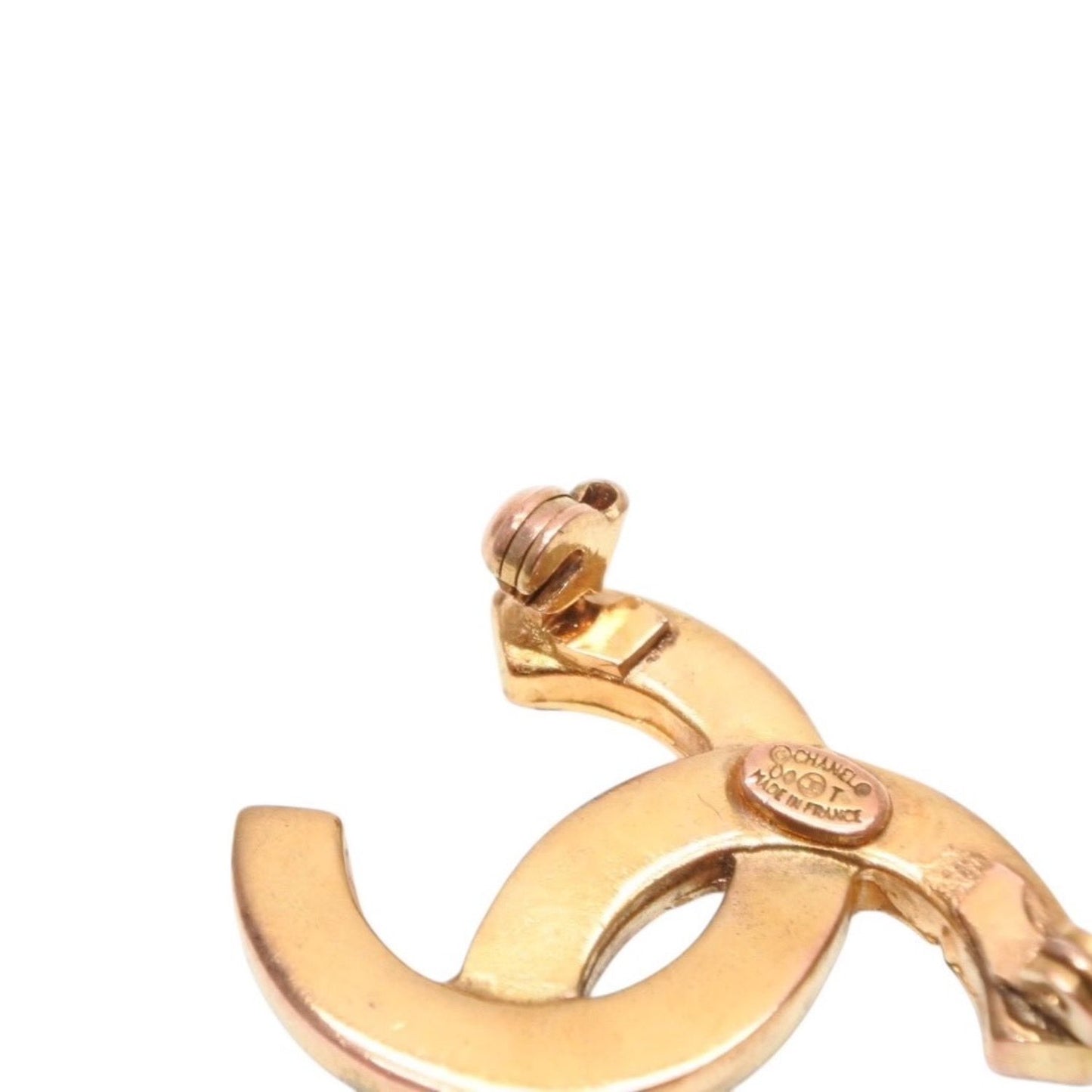 Chanel Vintage CC Logo Brooch 00 Metal Rhinestone Gold — view 8
