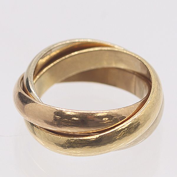 Cartier Trinity Ring White Gold 18k Pg Wg 49 Ako Abc — view 2