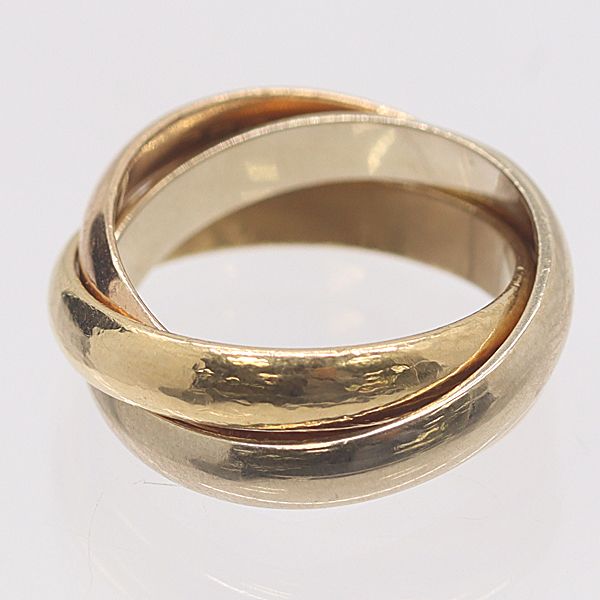 Cartier Trinity Ring White Gold 18k Pg Wg 49 Ako Abc