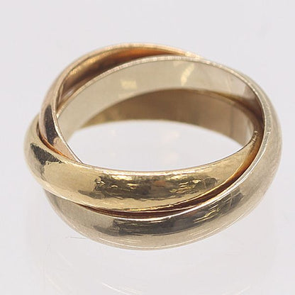 Cartier Trinity Ring White Gold 18k Pg Wg 49 Ako Abc