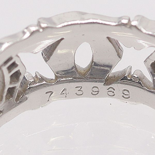 Cartier Entrelace Diamond Ring Silver 18k White Gold 56 Ako — view 5