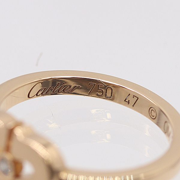 Cartier Cheart Diamond Ring Gold 18k 47 Ako — view 5