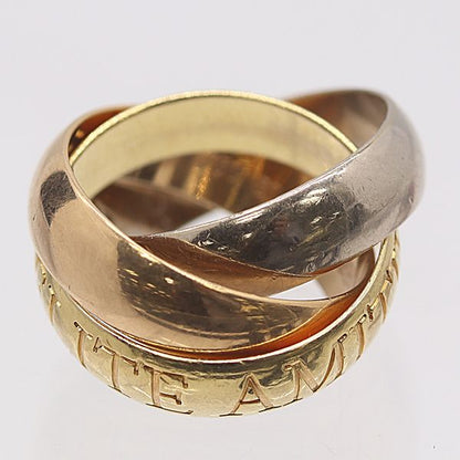 Cartier Trinity Ring White Gold 18k Pg Wg Ako Mst Abc — view 2