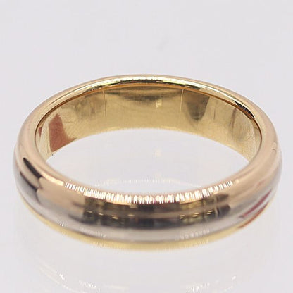 Cartier With Certificate Three Color Ring White Gold 18k Pg Wg 49 Ako Abc — view 3