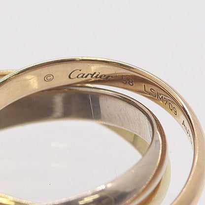 Cartier Trinity Ring White Gold 18k Pg Wg 58 Ako Mst Abc — view 3