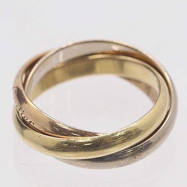 Cartier Trinity Ring White Gold 18k Pg Wg 58 Ako Mst Abc — view 2