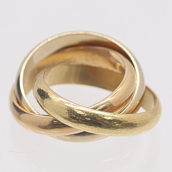 Cartier Trinity Ring White Gold 18k Pg Wg 52 Ako Mst Abc