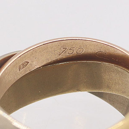 Cartier Trinity Ring White Gold 18k Pg Wg 50 Ako Abc — view 3