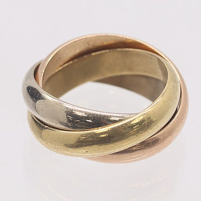 Cartier Trinity Ring White Gold 18k Pg Wg 50 Ako Abc — view 2