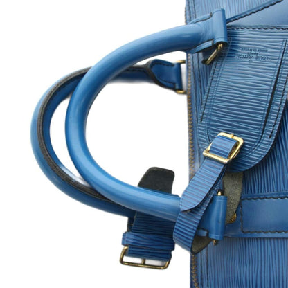 Louis Vuitton Epi Leather Keepall 45 Boston Bag Blue YM — view 9