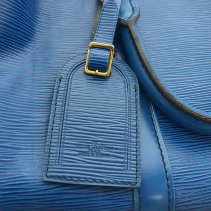 Louis Vuitton Epi Leather Keepall 45 Boston Bag Blue YM — view 6