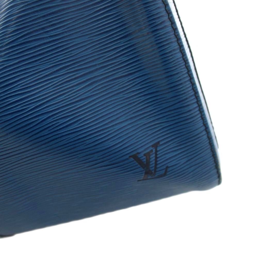 Louis Vuitton Epi Leather Keepall 45 Boston Bag Blue YM — view 8