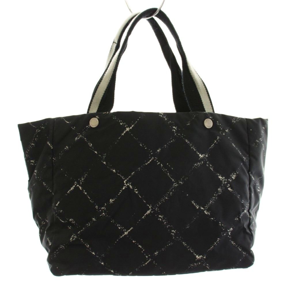 Chanel Vintage Travel Line Tote Black YM — view 2